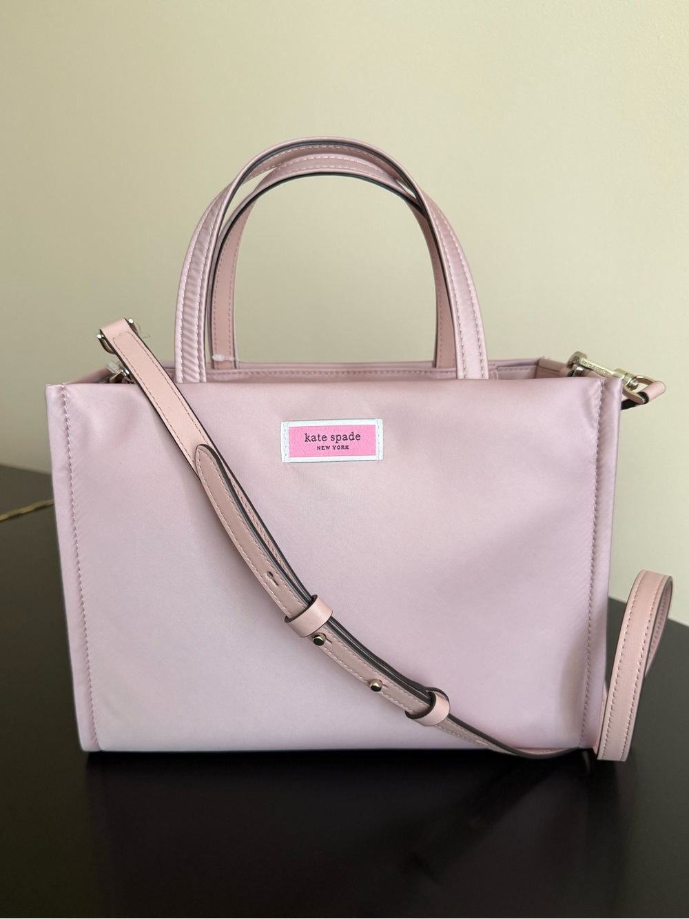 Kate Spade Sam Nylon Medium Satchel Madison Rouge - Picture 4 of 15